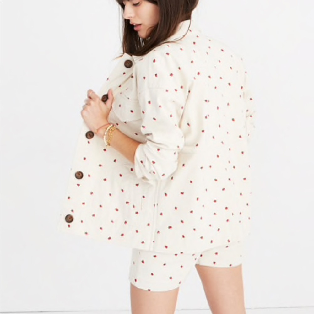 Madewell Strawberry Jacket NWT LE Collection ❤️